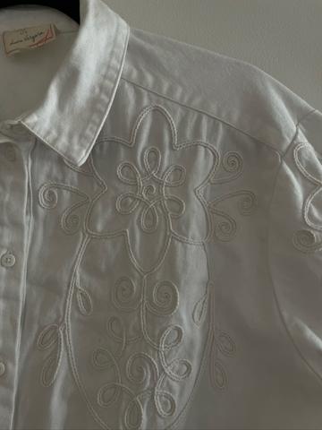 Sezanne button up with embroidered detail