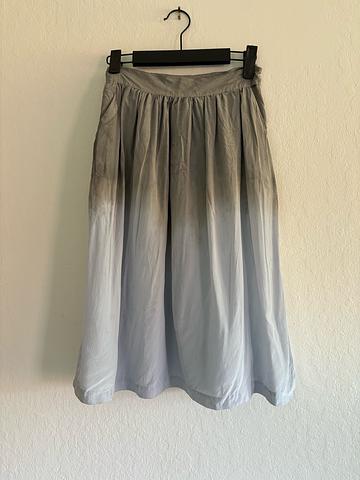 Naturally dyed 100% silk skirt