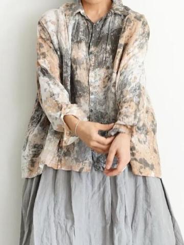 Linen Hand Dye Shirt
