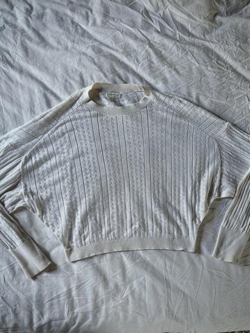 Eyelet Raglan Sweater