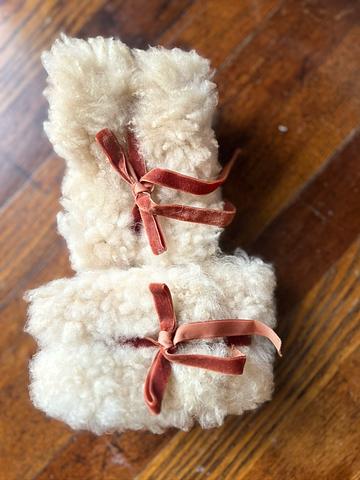 Sheepskin cuffs
