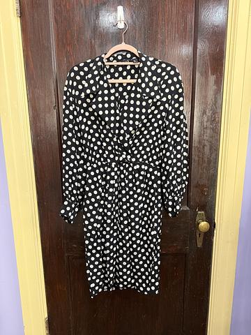 Polka Dot Silk Dress