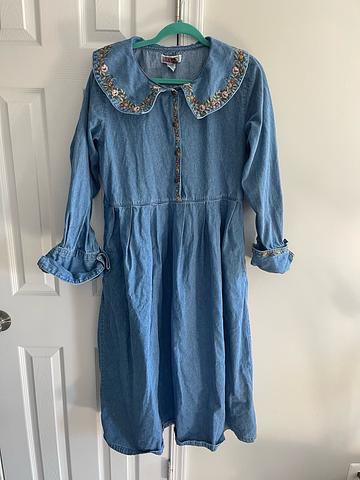 Collared Denim Dress