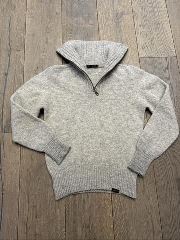 Recycled Wool Quarter Zip Sweater