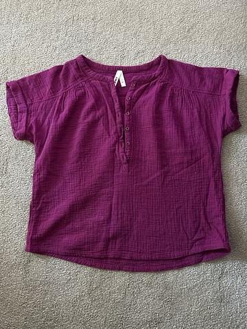 Double gauze Henley