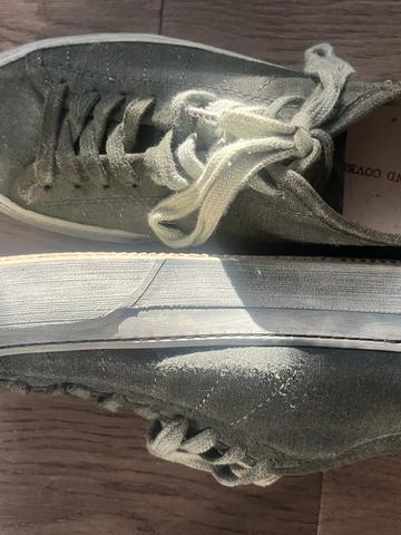 Overdyed Cotton Sneakers