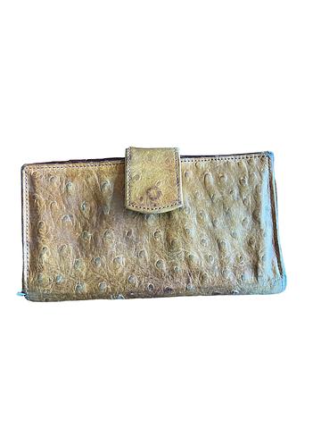 ostrich leather wallet. Vintage