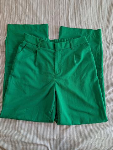 Kelly Green Wide Leg Pants