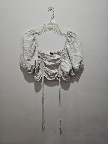 Cropped Peasant Blouse