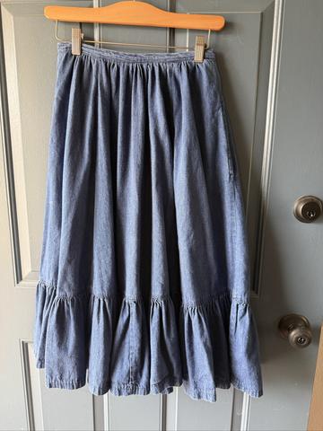 BIS prairie denim skirt