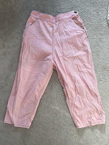 side zip cropped pants