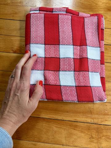 Vintage textured tablecloth