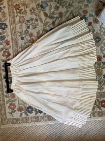 Pleated-hem Skirt