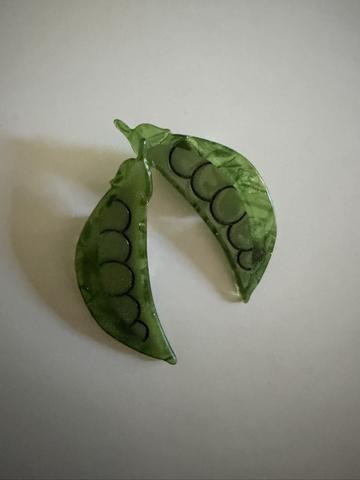 snap pea barrettes