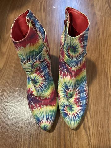 Rainbow booties