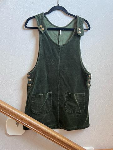 Corduroy Overall Dress Jumper