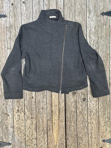 Moto zip sweater