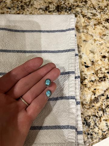 Sterling Silver & Turquoise Studs