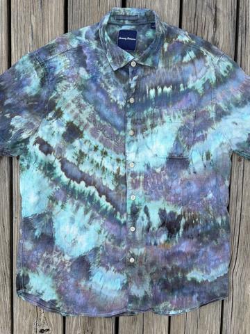 Ice Dyed Tommy Bahama Linen Button-Down Shirt