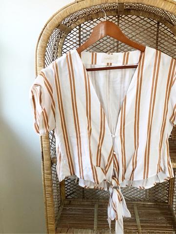 Tie front top