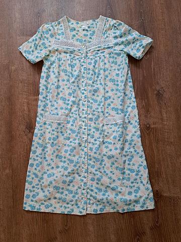 Button Down Floral House Dress
