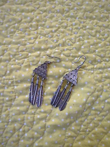 Sterling silver Southwest style earrings