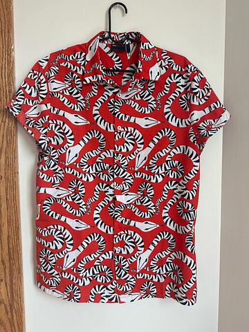 Snake button down