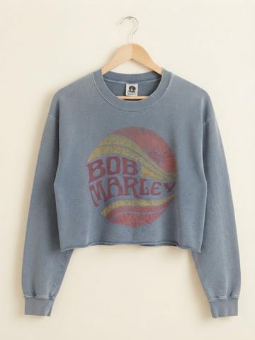 Daydreamer Cropped Bob Marley Sweatshirt