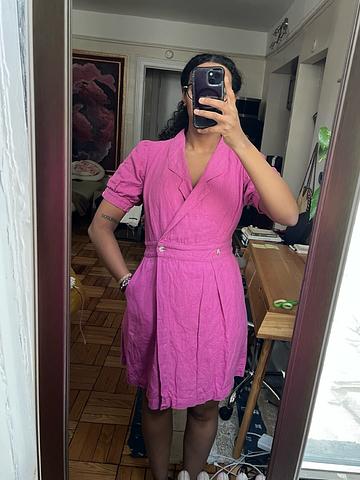 Button Wrap Dress