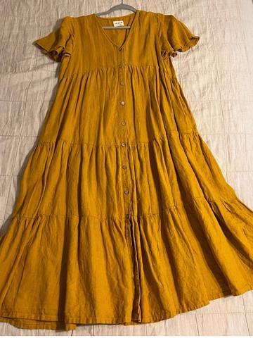 Tiered Flutter sleeve maxi