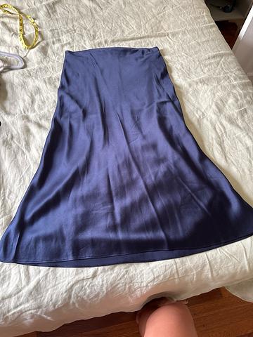 Silk Midi Skirt