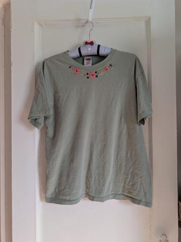 Embroidered Flower Tee