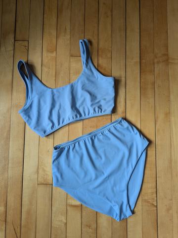 Sporty scoop bikini set