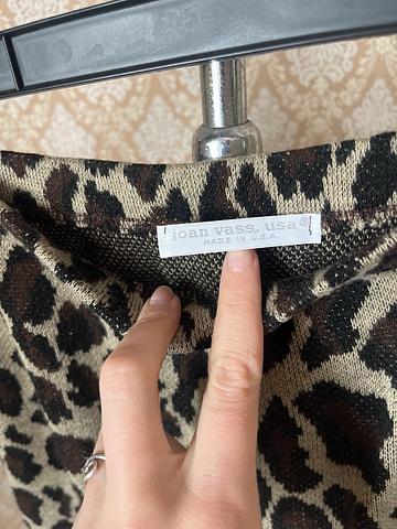 Animal Print Knit Skirt