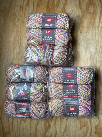 Scrubby Smoothie Yarn 9 skeins