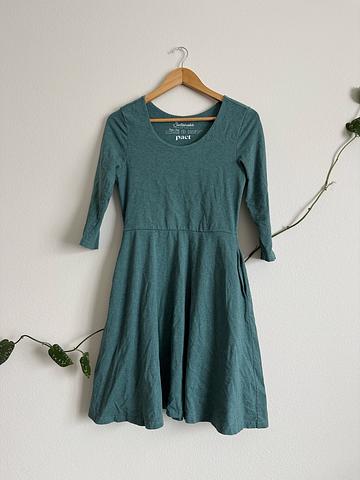 Heathered turquoise dress