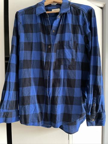 Blue buffalo plaid