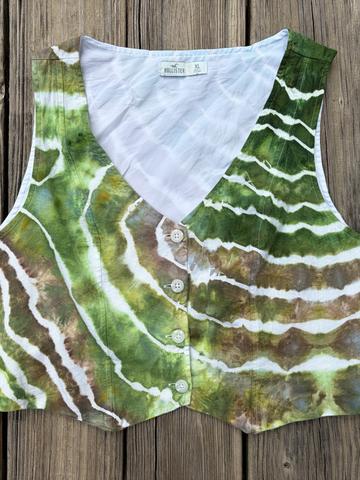 Ice Dyed Hollister Linen Blend Vest