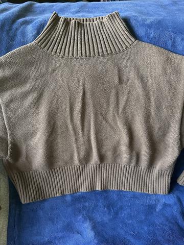 Crop turtleneck