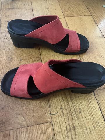 Red sandals