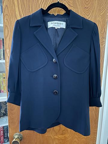 Navy Quarter Sleeve Jacket
