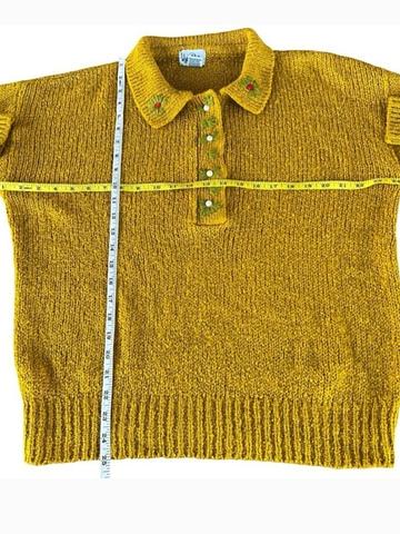 Collared Sweater with Embroidered
