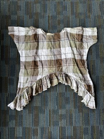 Plaid boho top