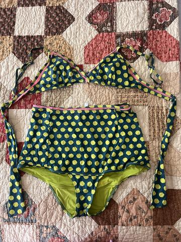 High waist bathing suit bottoms