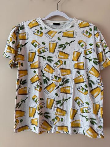 Beer/Hops Japanese hemp/cotton tee