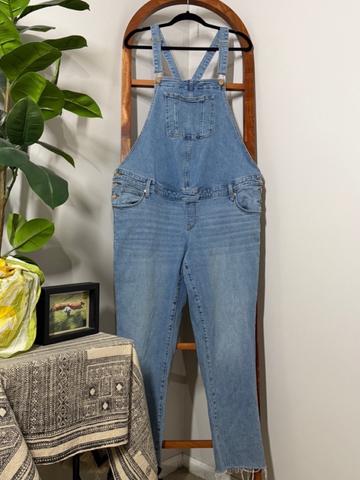 Isabel Maternity Denim Overalls