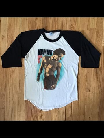 Vintage 80s 1983 Adam Ant Friend Or Foe Concert Tour Raglan Shirt