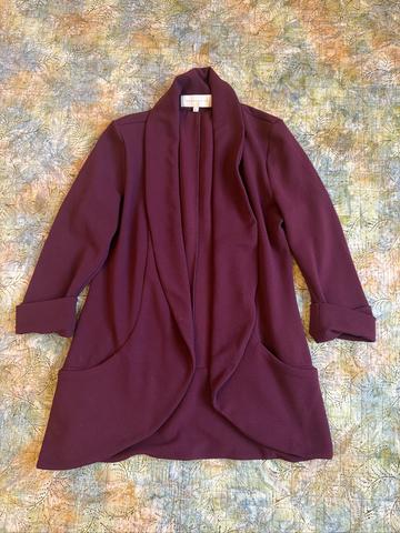 Burgundy slouchy blazer