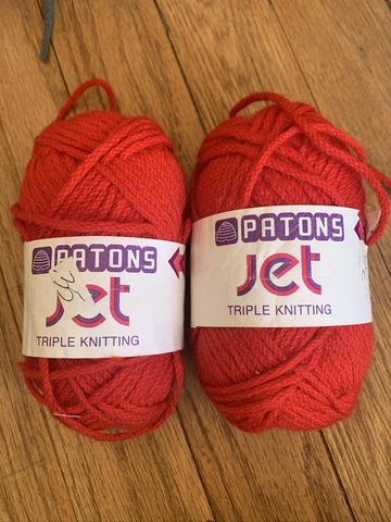 Jet triple knitting wool