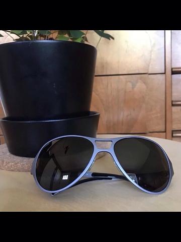Vintage 90s Costume National Metallic Wrap Aviator Sunglasses
